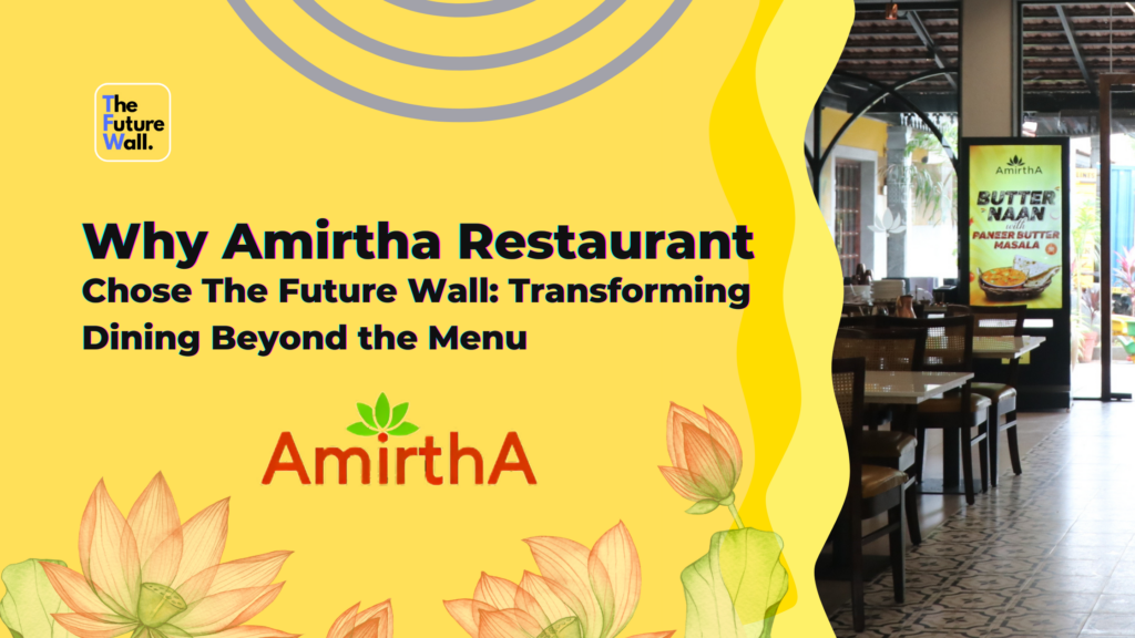 The Future Wall Screen at Amirtha Restaurant Vellore